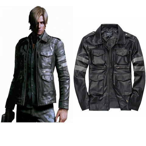 Resident Evil 4 cosplay Jacktet  Coat Cosplay Costume Adult Men Halloween Carnival Party Disguise Suit