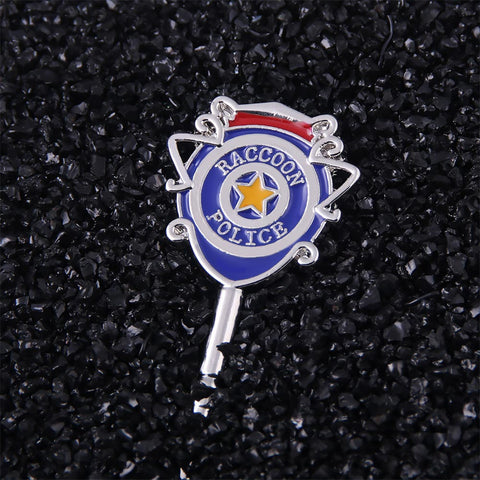 Resident Evil 4 The Raccoon Police Department RPD Badge Keychain Collection Metal Gifts