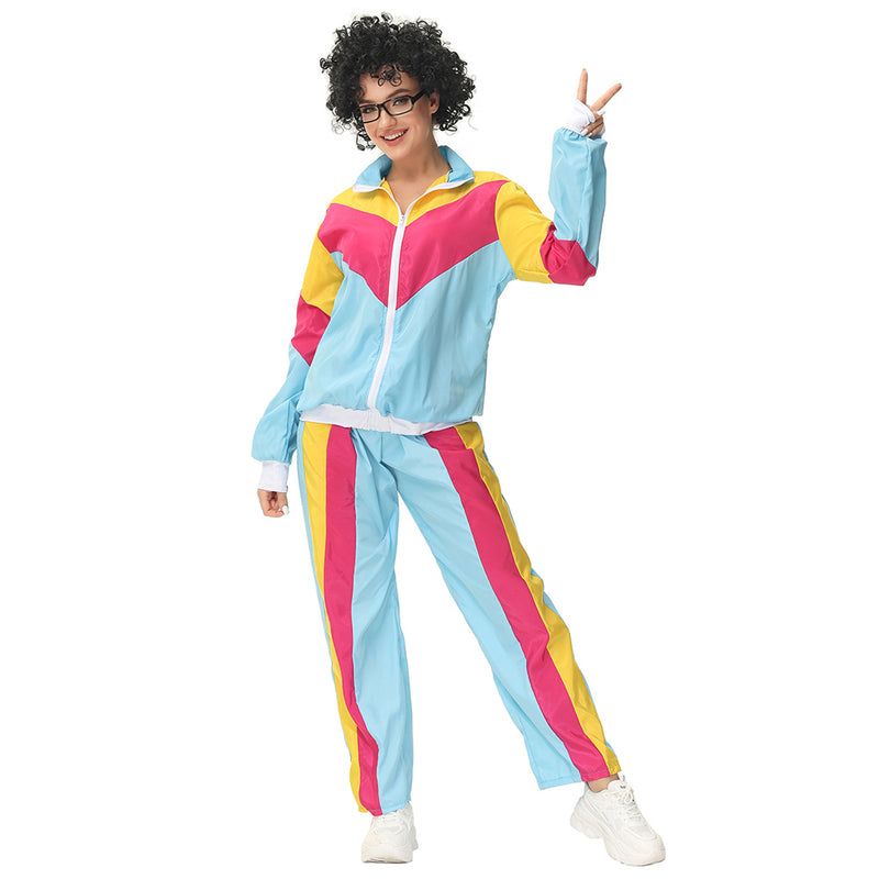 Retro Vintage hip-hop disco Cosplay Costume Outfits Halloween Carnival Suit