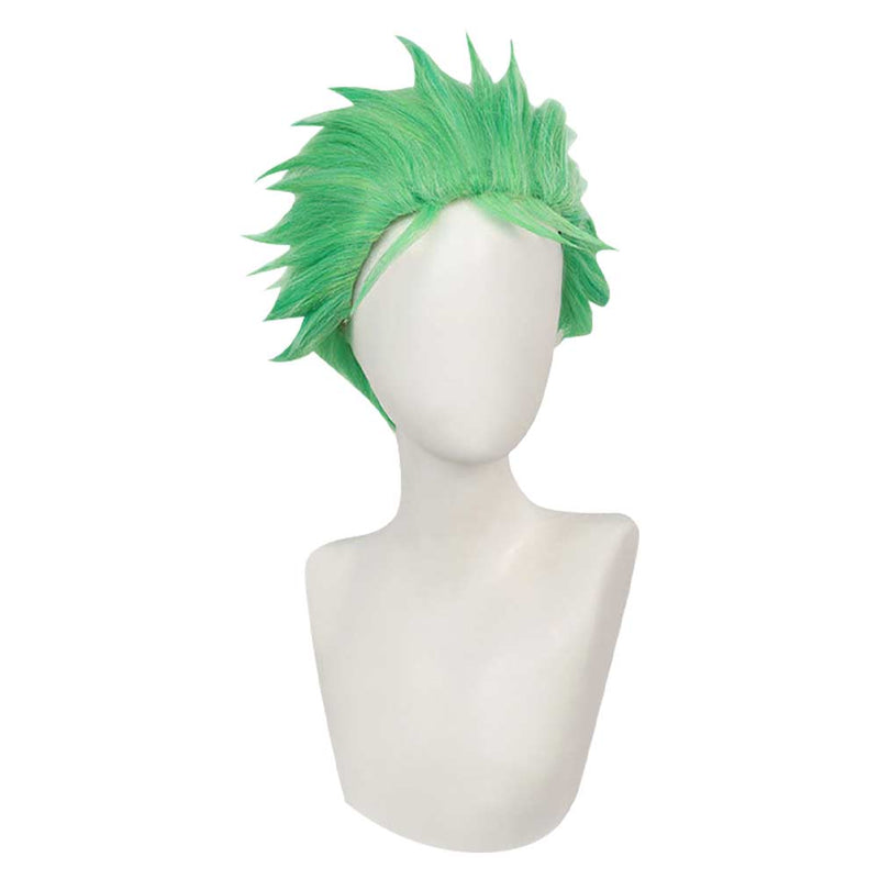 Roronoa Zoro Cosplay Wig Heat Resistant Synthetic Hair Carnival Halloween Party Props