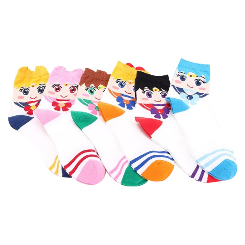 Sailor Moon Cosplay Socks Female Girls Spring Autumn Costume Accessories Gifts