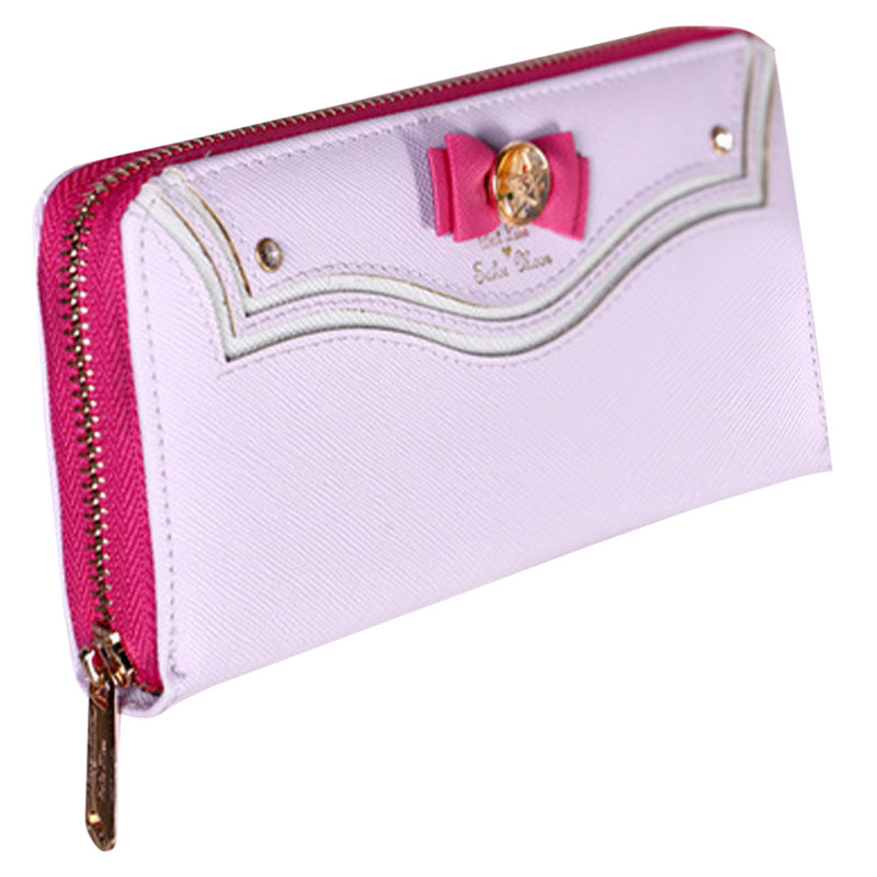 Sailor Moon Wallet Kawaii Bow Pocket Female Purses Women Leather Wallet Long Bag Purse Ladies Fashion Zipper Phone Bags