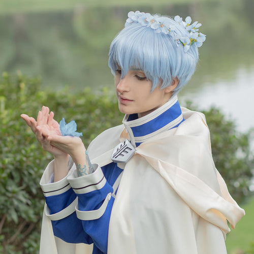 Frieren: Beyond Journey's End Himmel Cosplay Costume - Hero’s Royal Blue & White Set