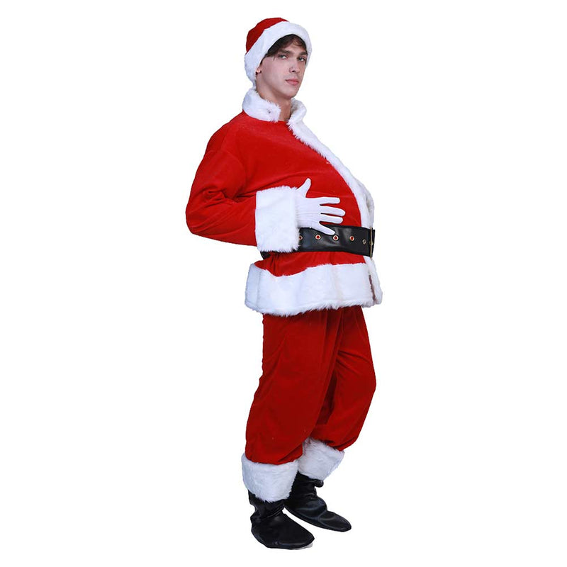 Santa Claus fake belly Cosplay Costume Outfits Halloween Carnival Suit