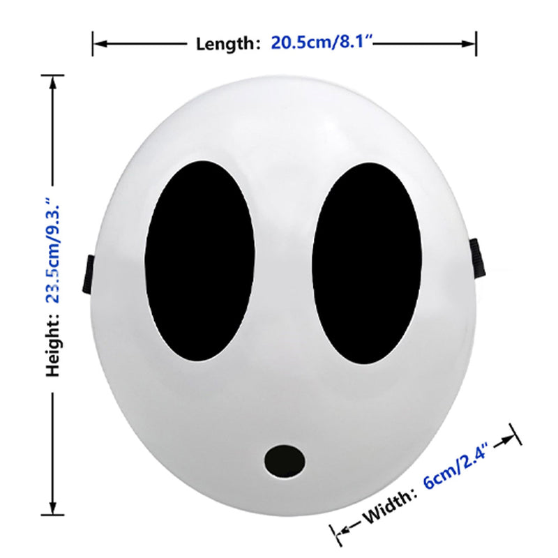 SeeCospaly Mario Shy Guy Mask Cosplay Latex Masks Helmet Masquerade Halloween Party Costume Props
