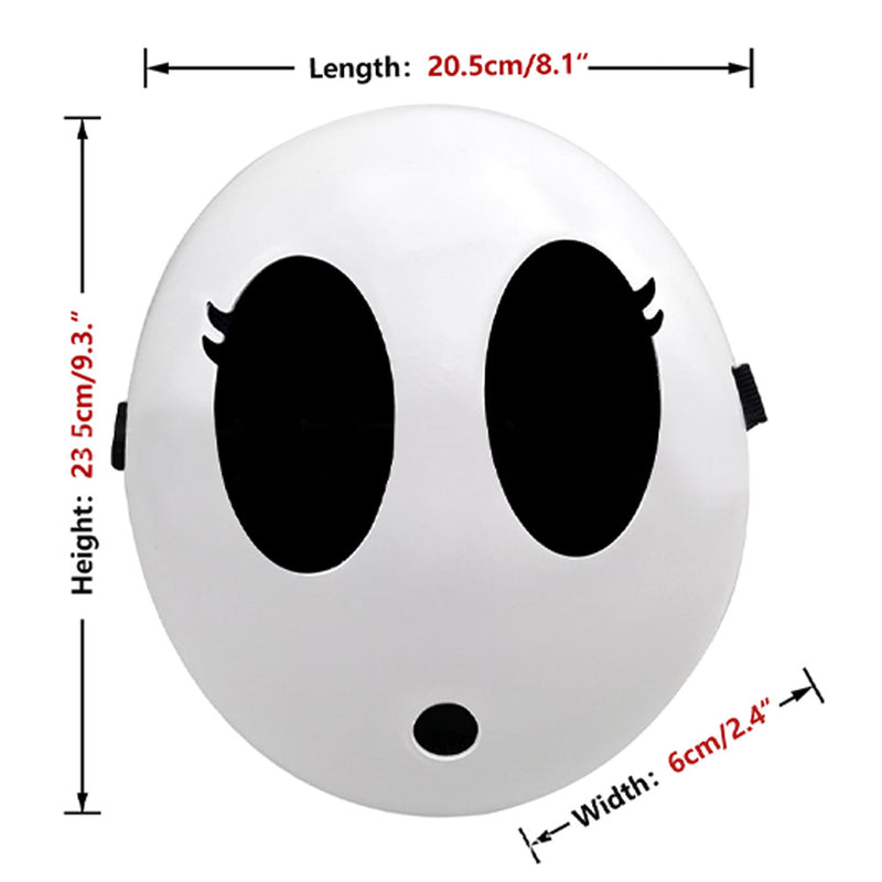SeeCospaly Mario Shy Guy Mask Cosplay Latex Masks Helmet Masquerade Halloween Party Costume Props