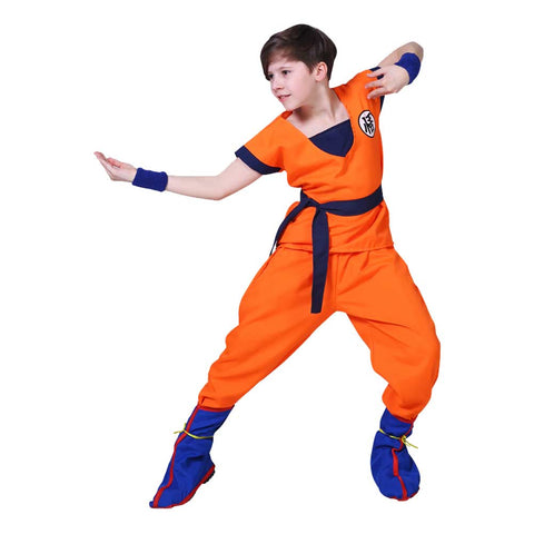 SeeCosplay Dragon Ball Kids Children Son Goku Cosplay Costume Outfits Halloween Carnival Suit