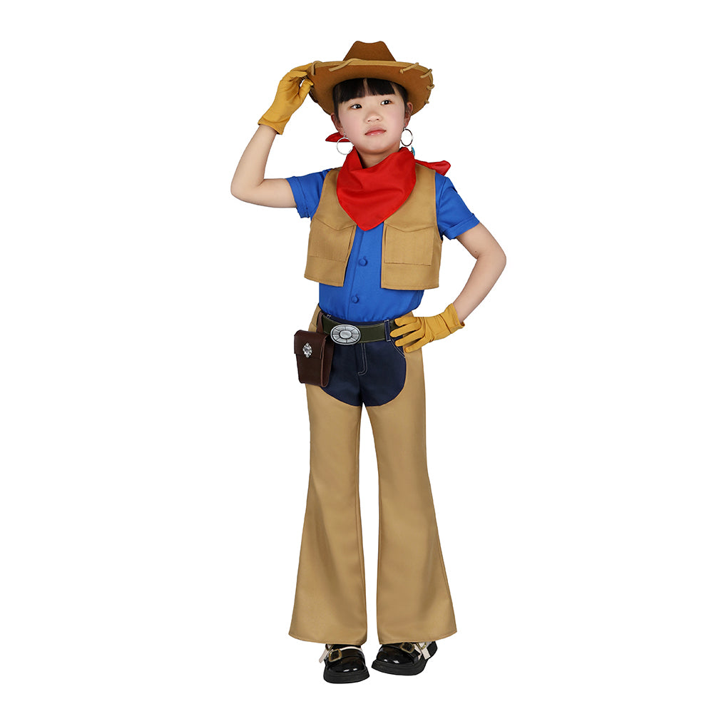 SeeCosplay Kids Children Game Princess Peach: Showtime! 2024 Cowboy Pe ...