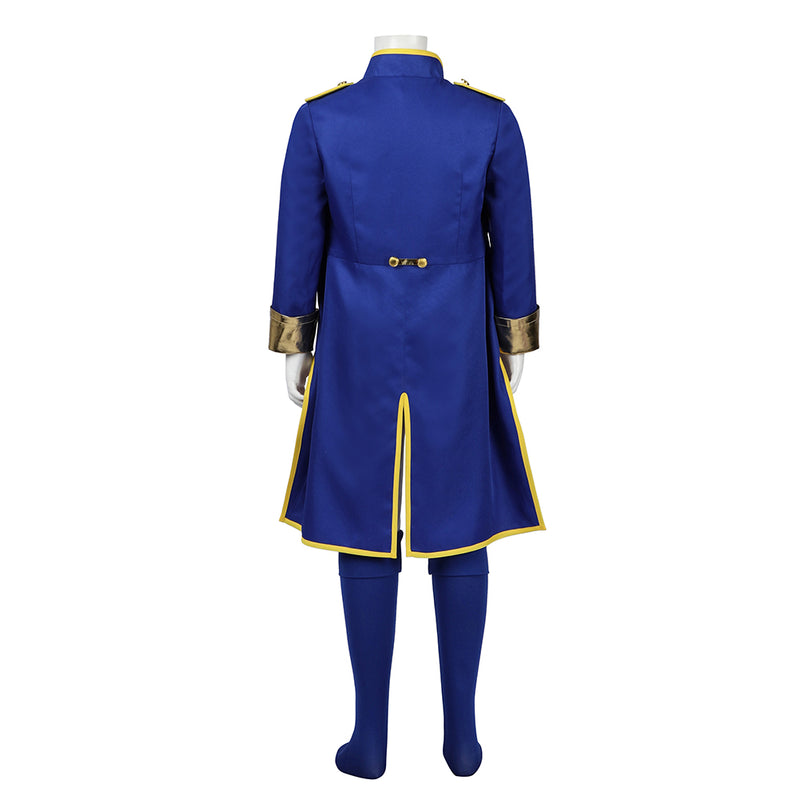 SeeCosplay Kids Children Game Princess Peach: Showtime! 2024 Swordman Peach Blue Outfits Cosplay Costume