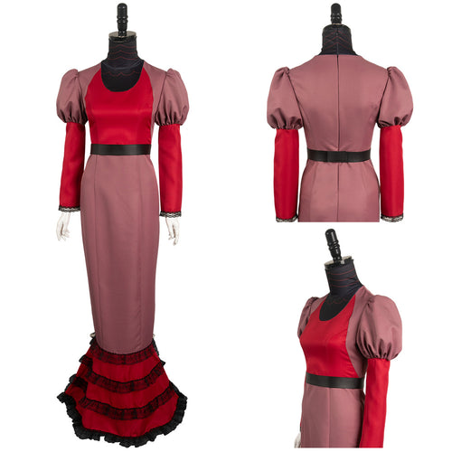 SeeCosplay TV Hazbin Hotel (2024) Rosie Red Dress Cosplay Costume Outfits Halloween Costumes