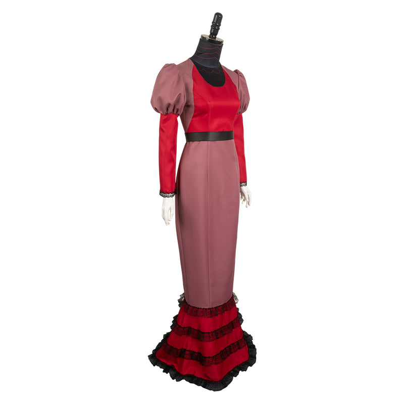 SeeCosplay TV Hazbin Hotel (2024) Rosie Red Dress Cosplay Costume Outfits Halloween Costumes