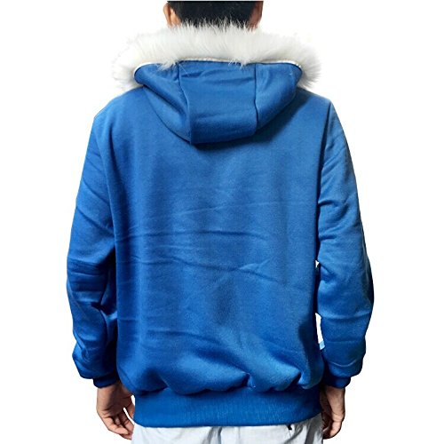 SeeCosplay Undertale Sans Cosplay Costume Blue Hoodie Hooded Jacket Winter Coat Sweater