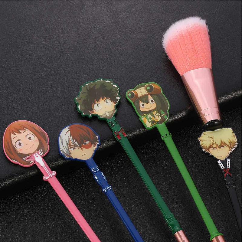 5 Pcs/set Lovely Anime My Hero Academia Cosplay Makeup Brushes Izuku Midoriya Eyeshadow Eyebrow Cosmetic Brush Tools Toys Gifts