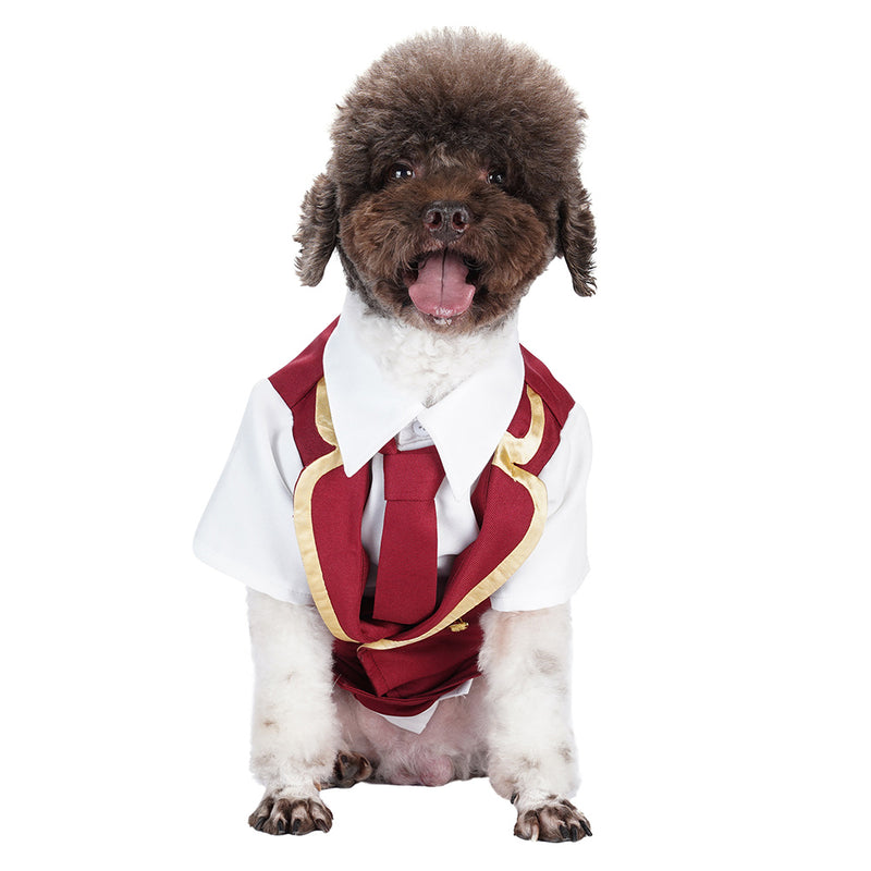 short-sleeved dog tuxedo Pet Dogs Coat Halloween Carnival Party Suit Pet suit