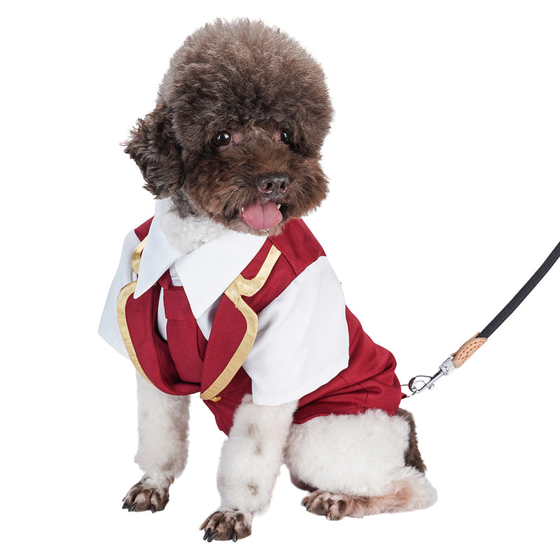 short-sleeved dog tuxedo Pet Dogs Coat Halloween Carnival Party Suit Pet suit