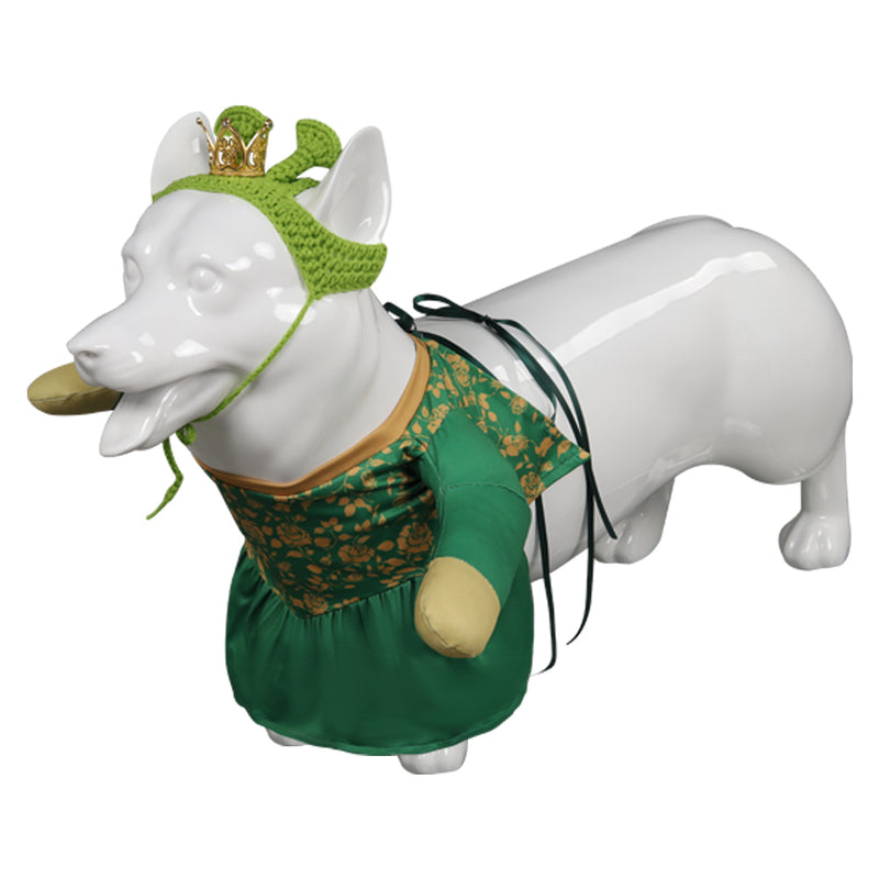 Shrek Dog Clothes Cosplay Costume Outfits Halloween Carnival Party Suit Fiona