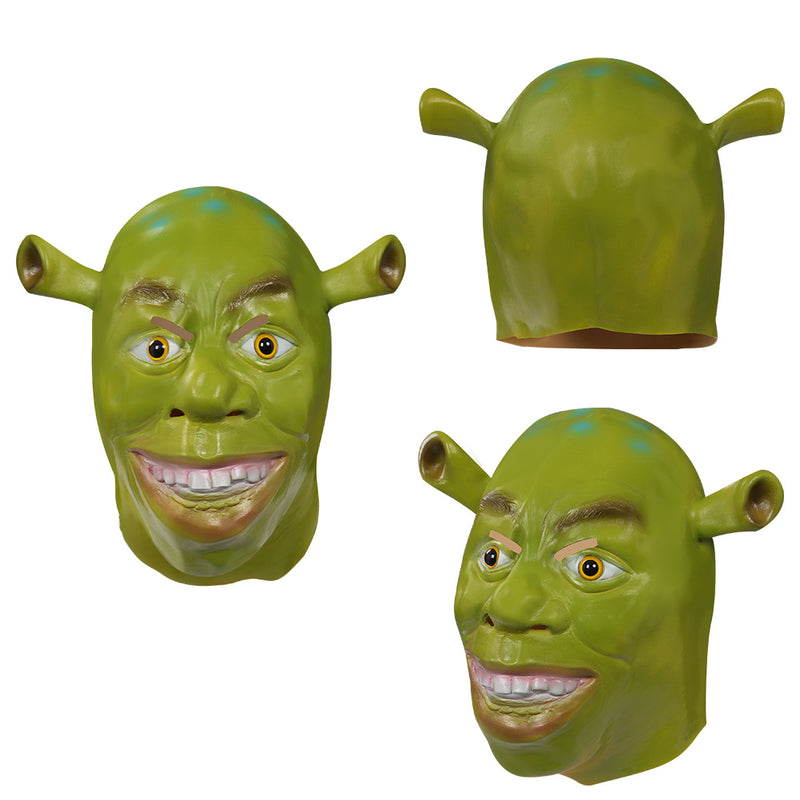 Shrek Mask Cosplay Latex Masks Helmet Masquerade Halloween Party Costume Props