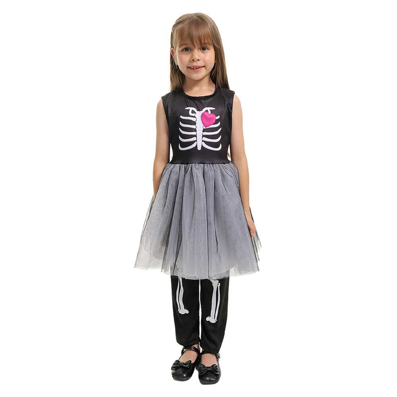 Skeleton Girl Cosplay Costume Outfits Halloween Carnival Suit