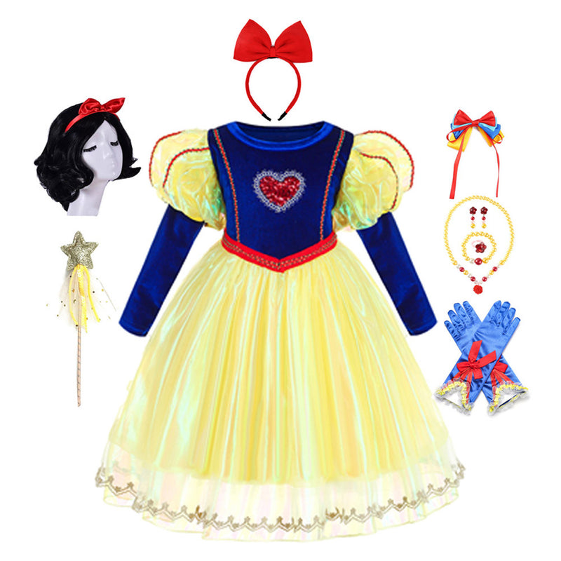 Snow White Cosplay Costume Outfits Fantasia Halloween Carnival Party Disguise Suit