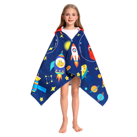 Space Dinosaur Print - Children's Beach Towel Series - OLAOLA Original Design