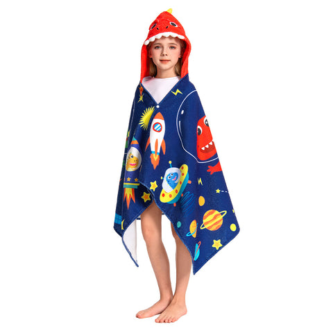 Space Dinosaur Print - Children's Beach Towel Series - OLAOLA Original Design