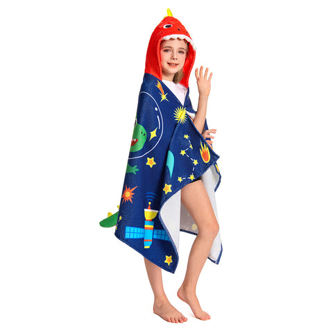 Space Dinosaur Print - Children's Beach Towel Series - OLAOLA Original Design
