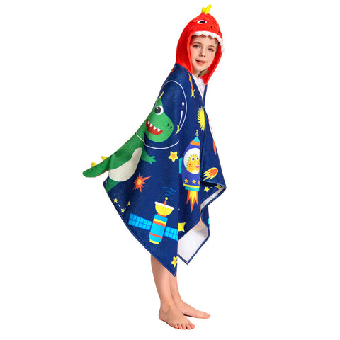 Space Dinosaur Print - Children's Beach Towel Series - OLAOLA Original Design