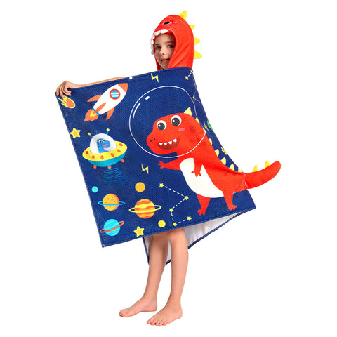 Space Dinosaur Print - Children's Beach Towel Series - OLAOLA Original Design