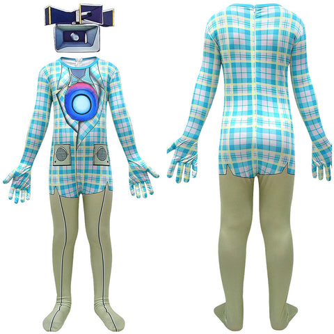 SeeCosplay Speaker Titan Kids Children Cosplay Costume Jumpsuit Outift Halloween Carnival Suit