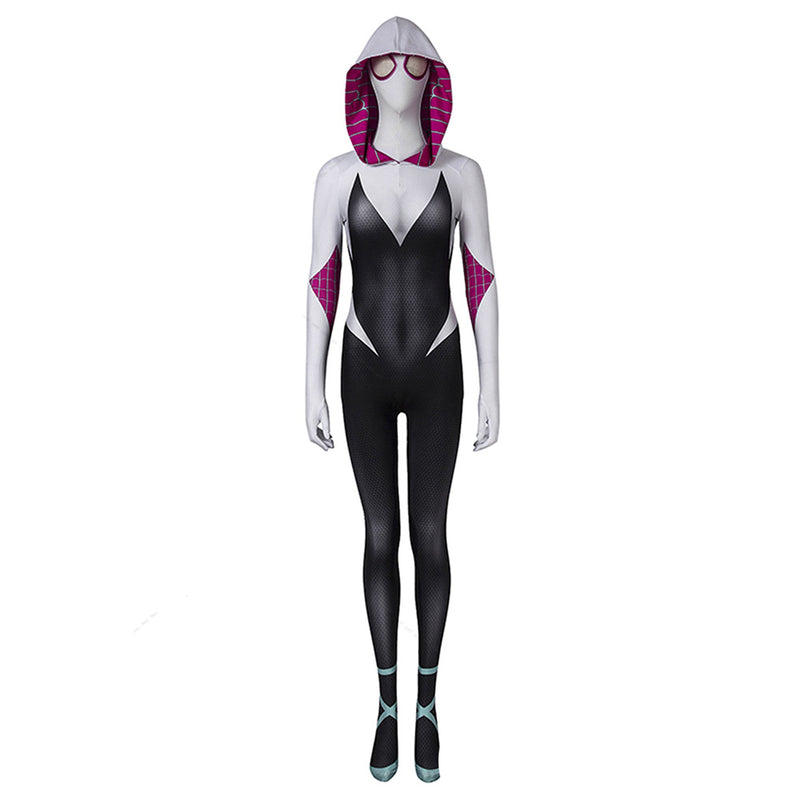 Spider-Man: Into the Spider-Verse -Gwen Stacy Cosplay Costume Jumpsuit Outfits Halloween Carnival Suit