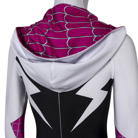 Spider-Man: Into the Spider-Verse -Gwen Stacy Cosplay Costume Jumpsuit Outfits Halloween Carnival Suit