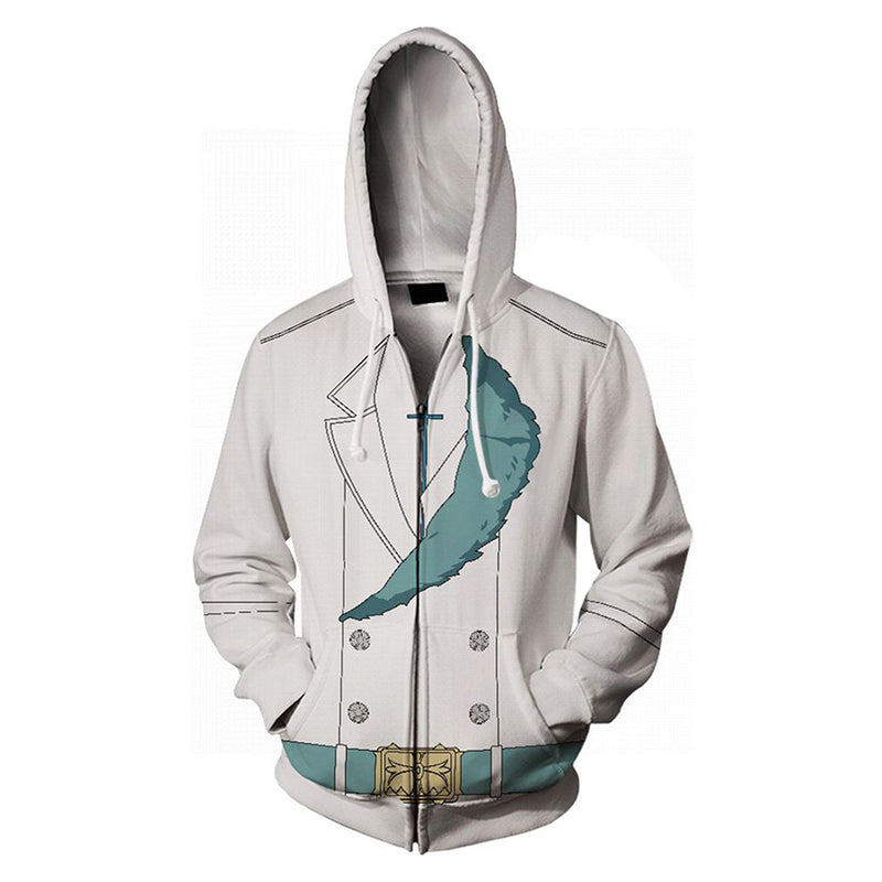 Stern Ritter Jugram Haschwalth Cosplay Hoodie 3D Printed Hooded Sweatshirt Men Women Casual Streetwear Zip Up Jacket Coat