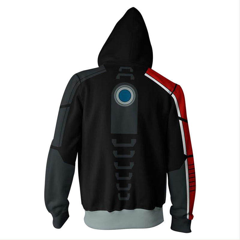 Stock Games MASS EFFECT hoodie Andromeda MEA N7 zipper hoodie Cool pullover thin coat neutral pullover sweatshirt hoodie