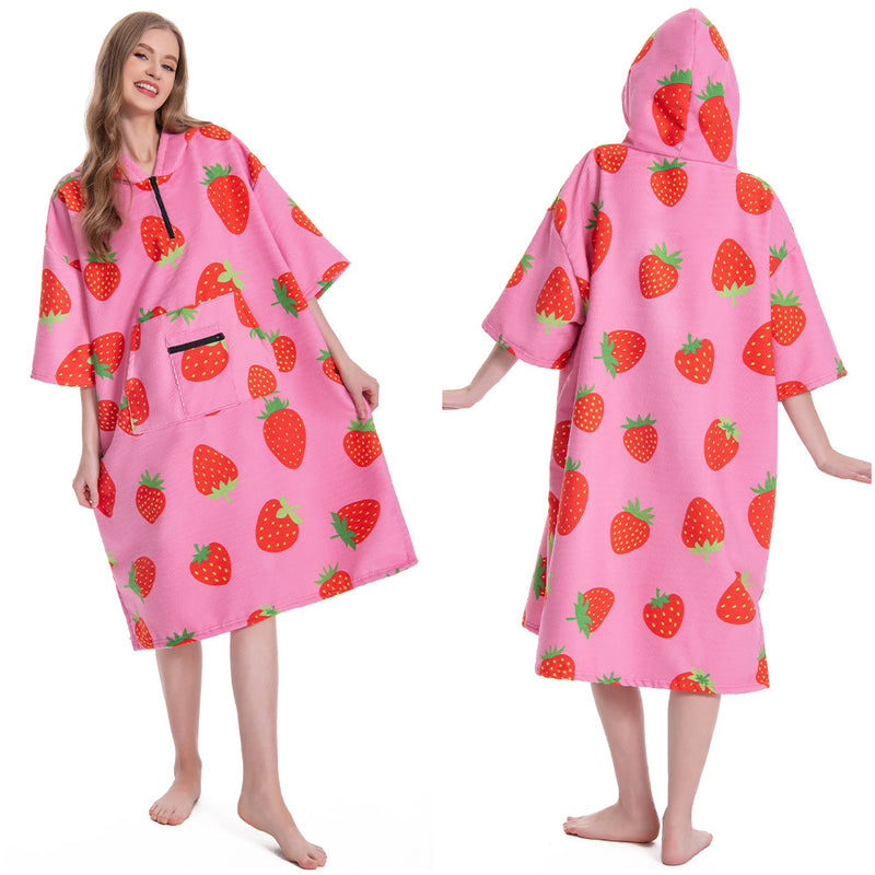 Strawberry Print - Adult Beach Towel Series - OLAOLA Original Design