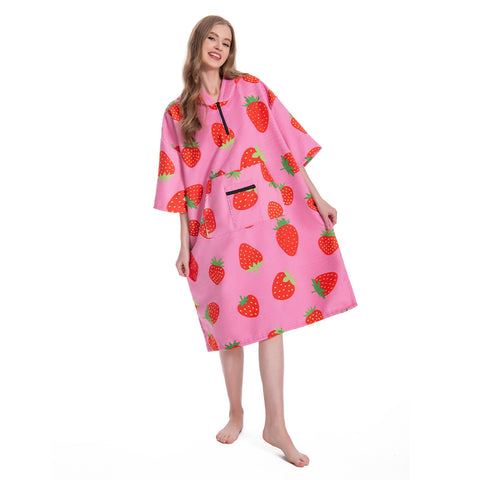 Strawberry Print - Adult Beach Towel Series - OLAOLA Original Design