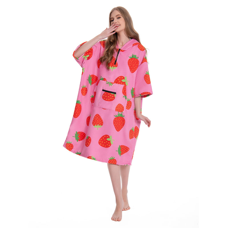 Strawberry Print - Adult Beach Towel Series - OLAOLA Original Design