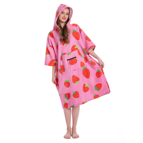 Strawberry Print - Adult Beach Towel Series - OLAOLA Original Design