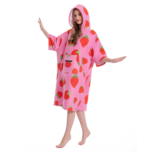 Strawberry Print - Adult Beach Towel Series - OLAOLA Original Design