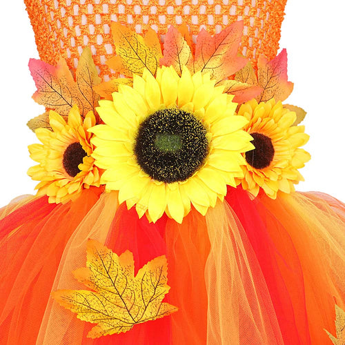 Sunflower Princess TUTU Skirt Cosplay Costume Outfits Halloween Carnival Suit