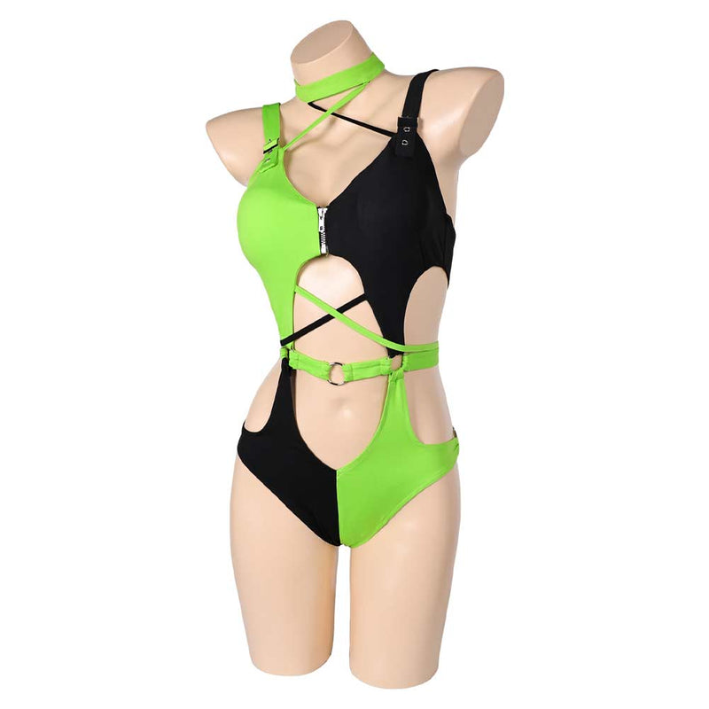 Swimsuit Cosplay Costume Outfits Halloween Carnival Suit Kim Possible Shego