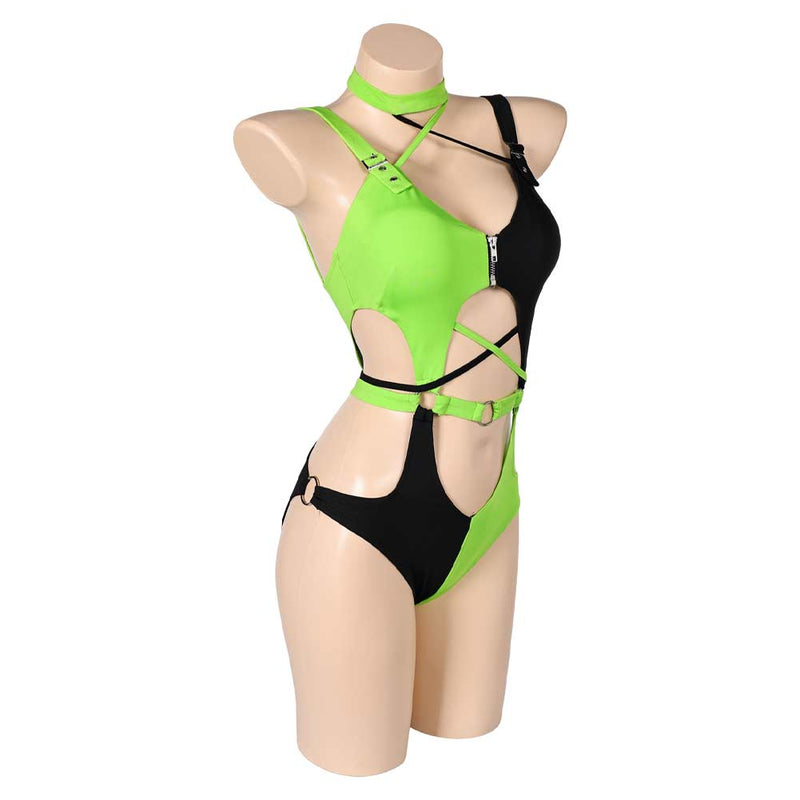 Swimsuit Cosplay Costume Outfits Halloween Carnival Suit Kim Possible Shego