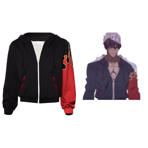 Tekken: Bloodline Kazama Jin Cosplay Costume Hoodie Coat Outfits Halloween Carnival Suit