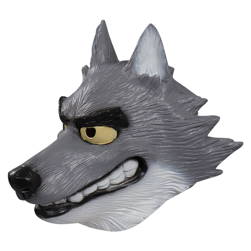 the BAD GUYS：Mr. Wolf  Mask Cosplay Latex Masks Helmet Masquerade Halloween Party Costume Props