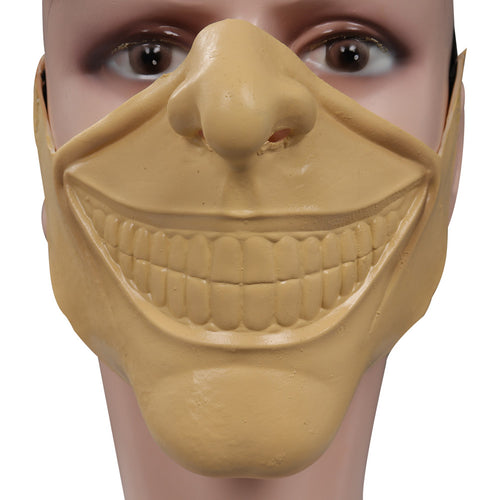 The Black Phone The Grabber Mask Cosplay Half Face Latex Masks Helmet Masquerade Halloween Party Costume Props