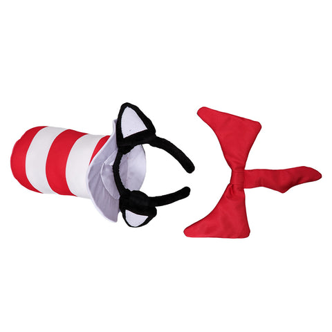 The Cat in the Hat cat Cosplay Hat Cap  Halloween Carnival Costume Accessories cos