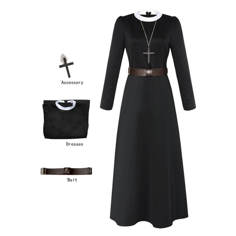 The Conjuring Nun Cosplay Costume Outfits Halloween Carnival Suit