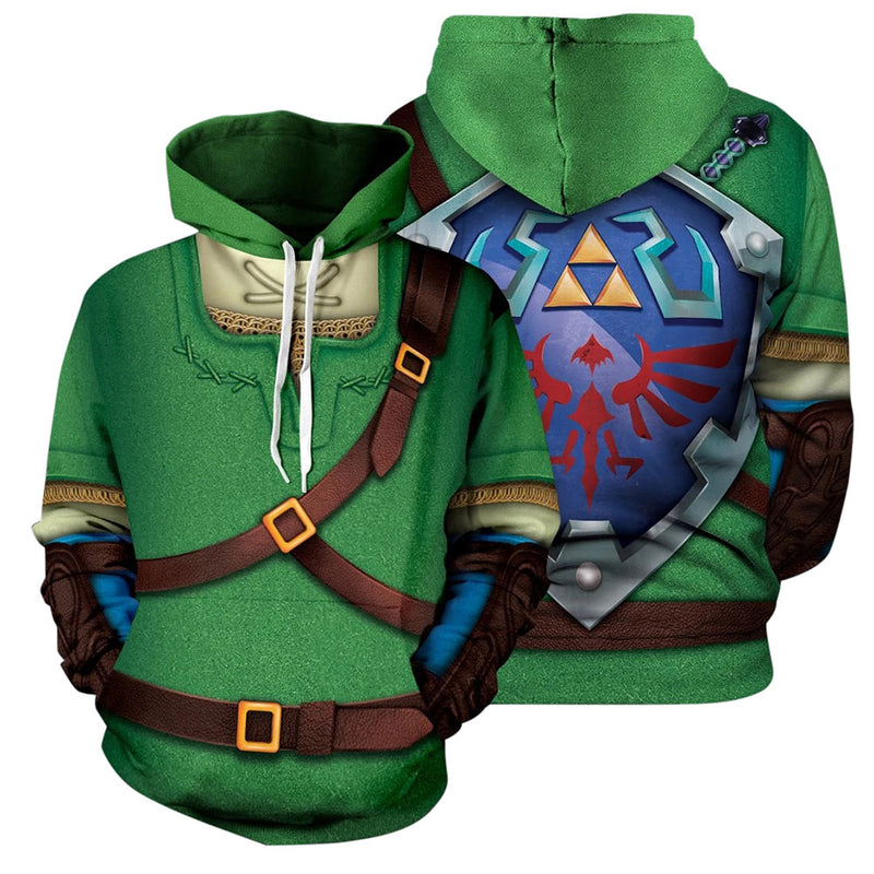 The Legend of Zelda Cosplay Hoodie 3D Printed Sweatshirt Men Women Casual Streetwear Pullover