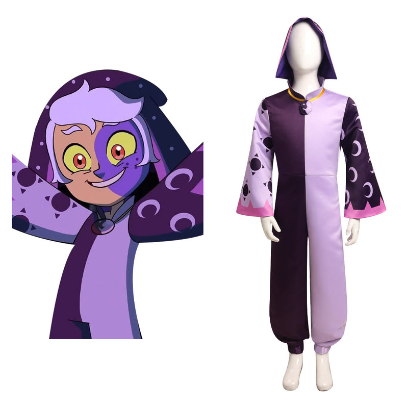 The Owl House Collector Cosplay Costume Kids Children Hooded Jumpsuit Outfits Halloween Carnival Suit
