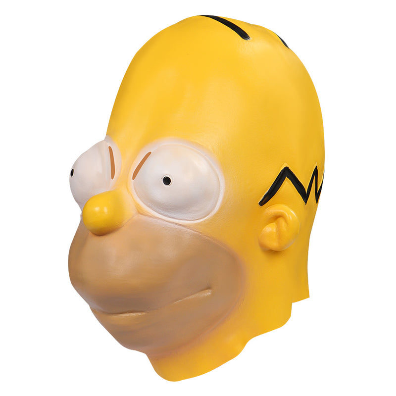 THE SIMPSONS Homer Jay Simpson Mask Cosplay Latex Masks Helmet Masquerade Halloween Party Costume Props