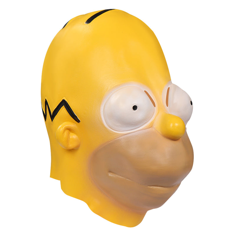 THE SIMPSONS Homer Jay Simpson Mask Cosplay Latex Masks Helmet Masquerade Halloween Party Costume Props